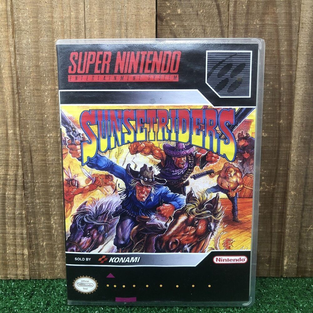 Sunset Riders CASE ONLY  Off Brand Super Nintendo SNES Box